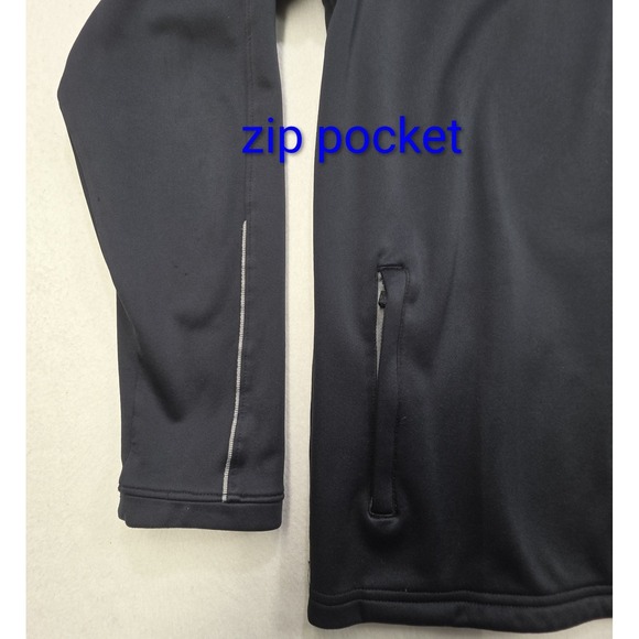 Under Armour Storm Pullover Jacket Mens M Black 1/4 Zip Micro Fleece Lined - Picture 7 of 10